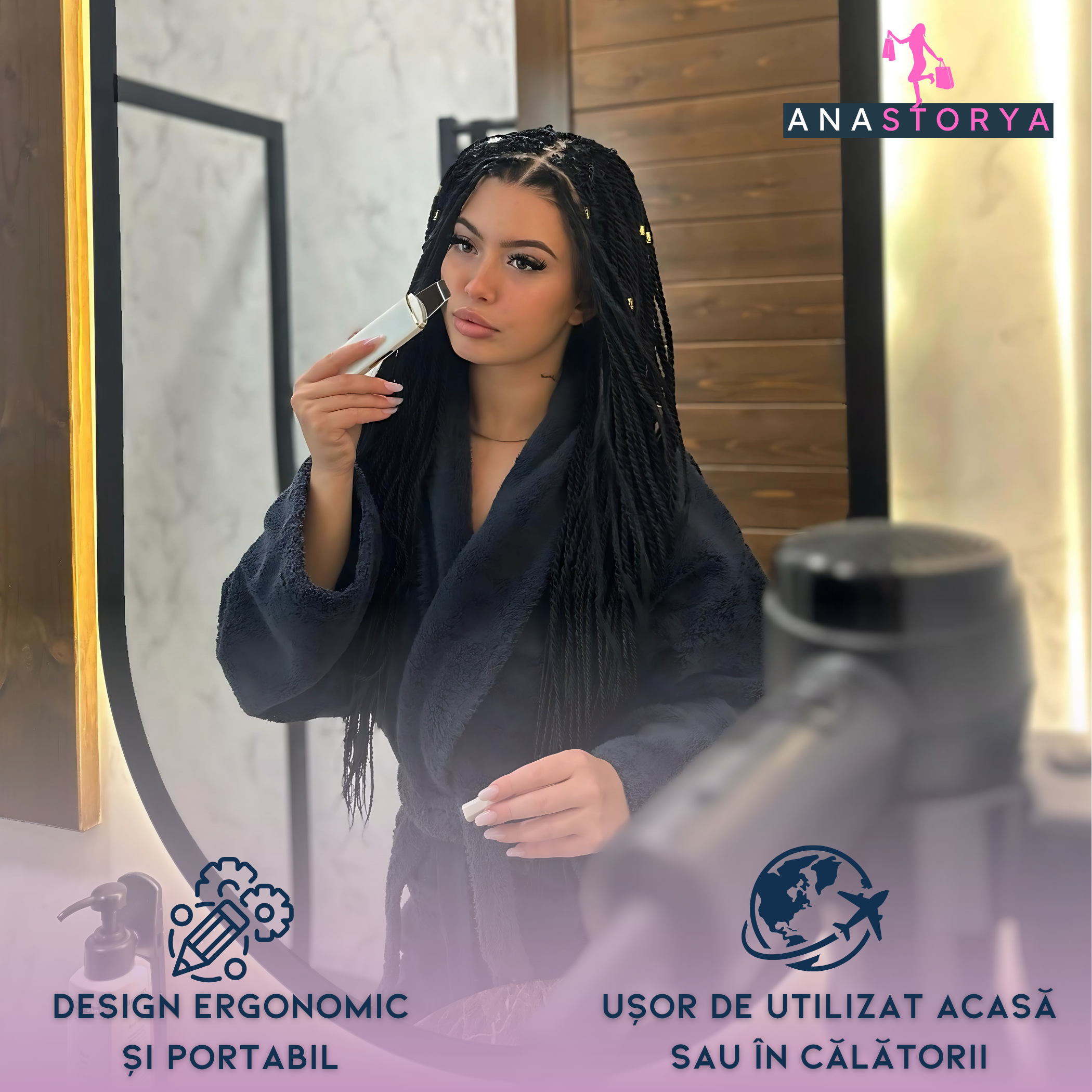 Aparat Profesional de Curatare Faciala Ultrasunete AnaStorya