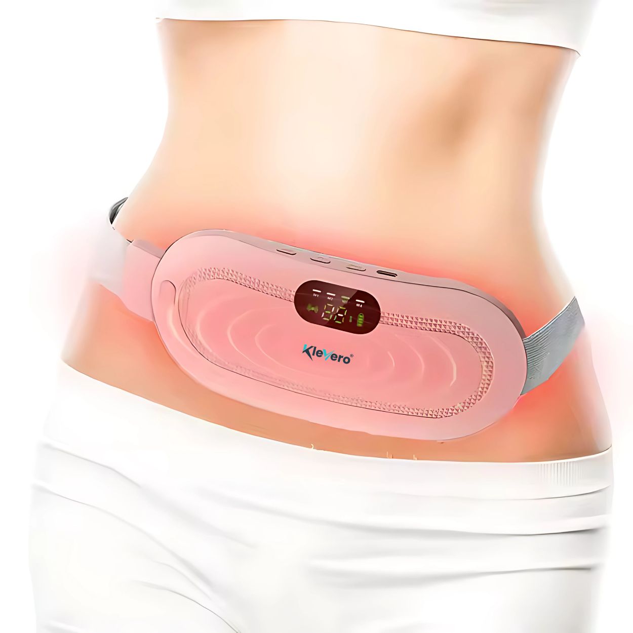 Klevero Massage- und Wärmegürtel, Linderung von Menstruationsbeschwerden.