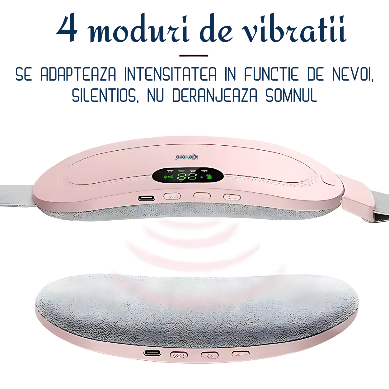 Klevero Massage- und Wärmegürtel, Linderung von Menstruationsbeschwerden.