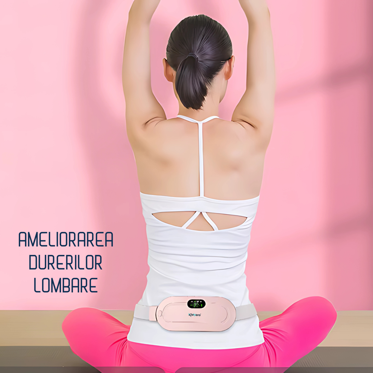 Klevero Massage- und Wärmegürtel, Linderung von Menstruationsbeschwerden.
