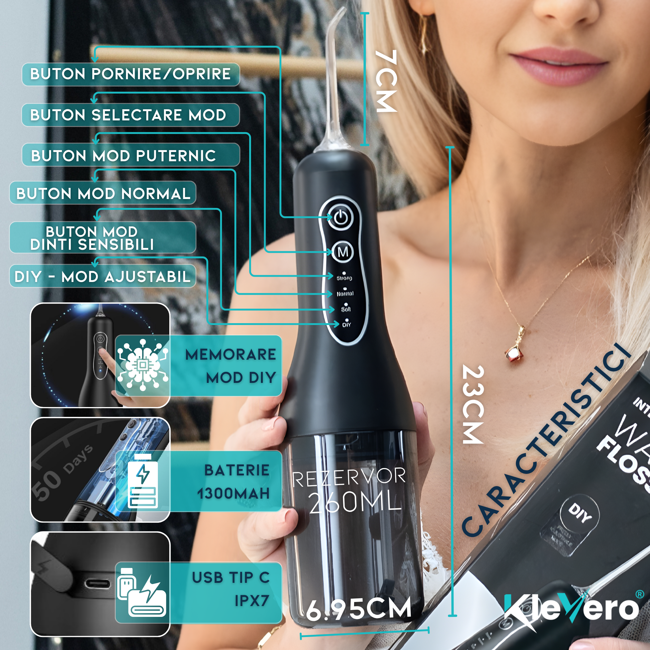 KLEVERO Professional Oral Irrigator