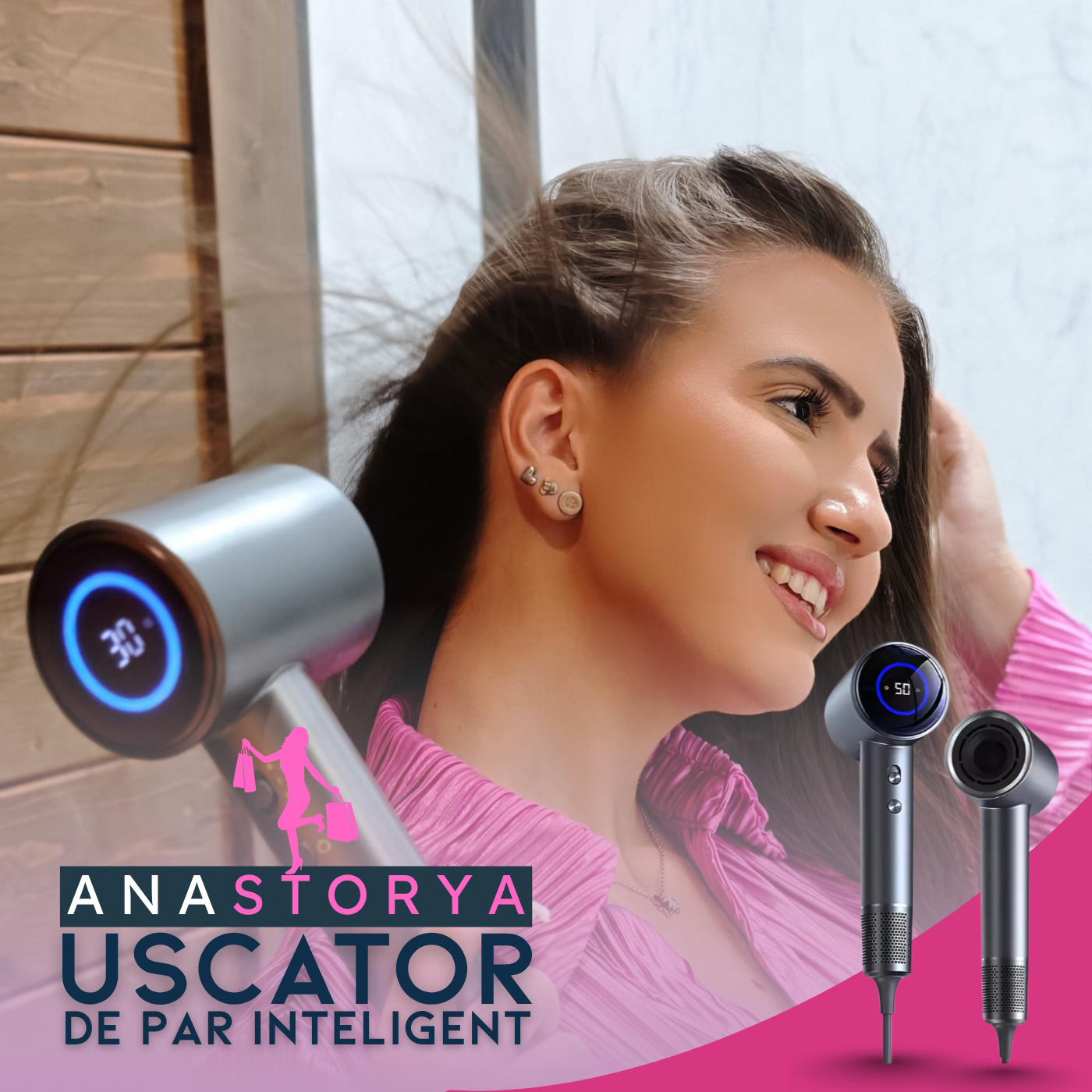 Uscator de Par Inteligent AnaStorya – Ecran Digital LCD