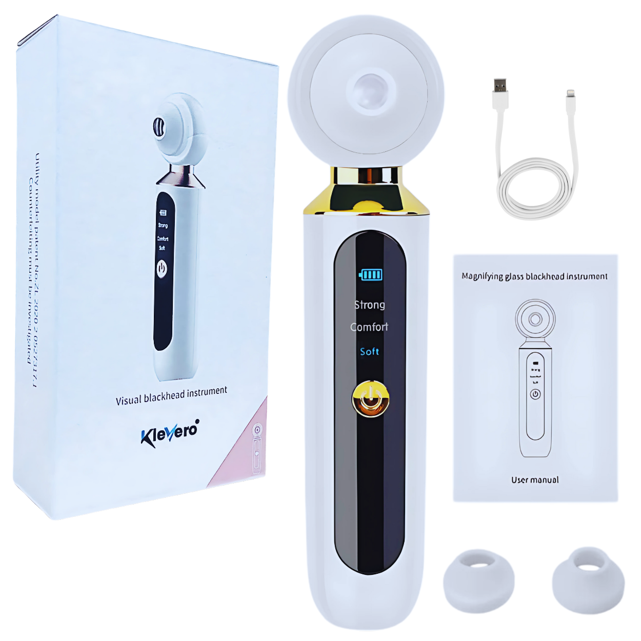 Aparat Profesional AnaStorya pentru Indepartarea Punctelor Negre cu Lupa si Lumina LED