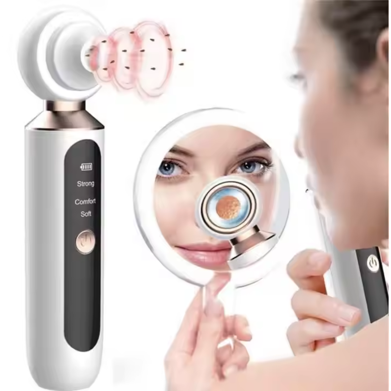 Aparat Profesional AnaStorya pentru Indepartarea Punctelor Negre cu Lupa si Lumina LED