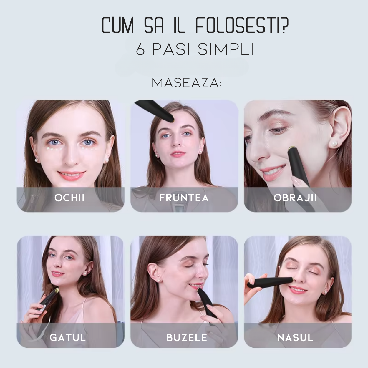 Aparat Inteligent de Masaj pentru Ochi si Buze AnaStorya