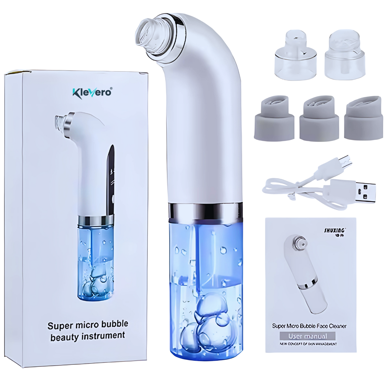 Professional Blackhead Removal Device with Micro Bubble Technology Klevero