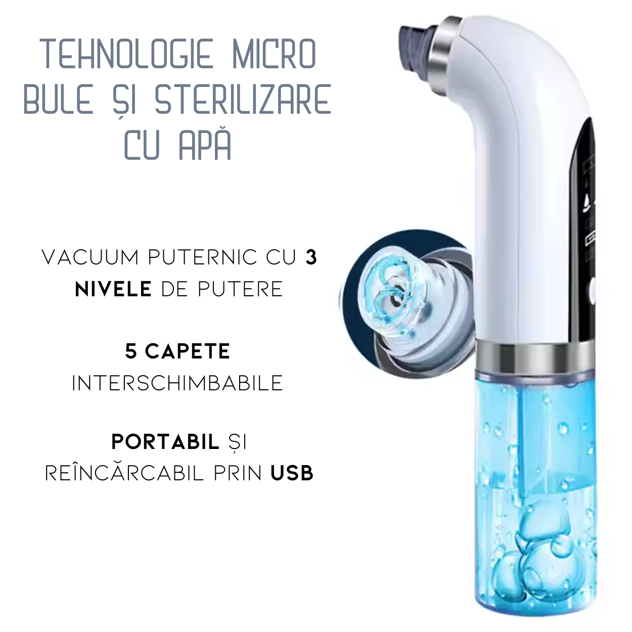 Professional Blackhead Removal Device with Micro Bubble Technology Klevero