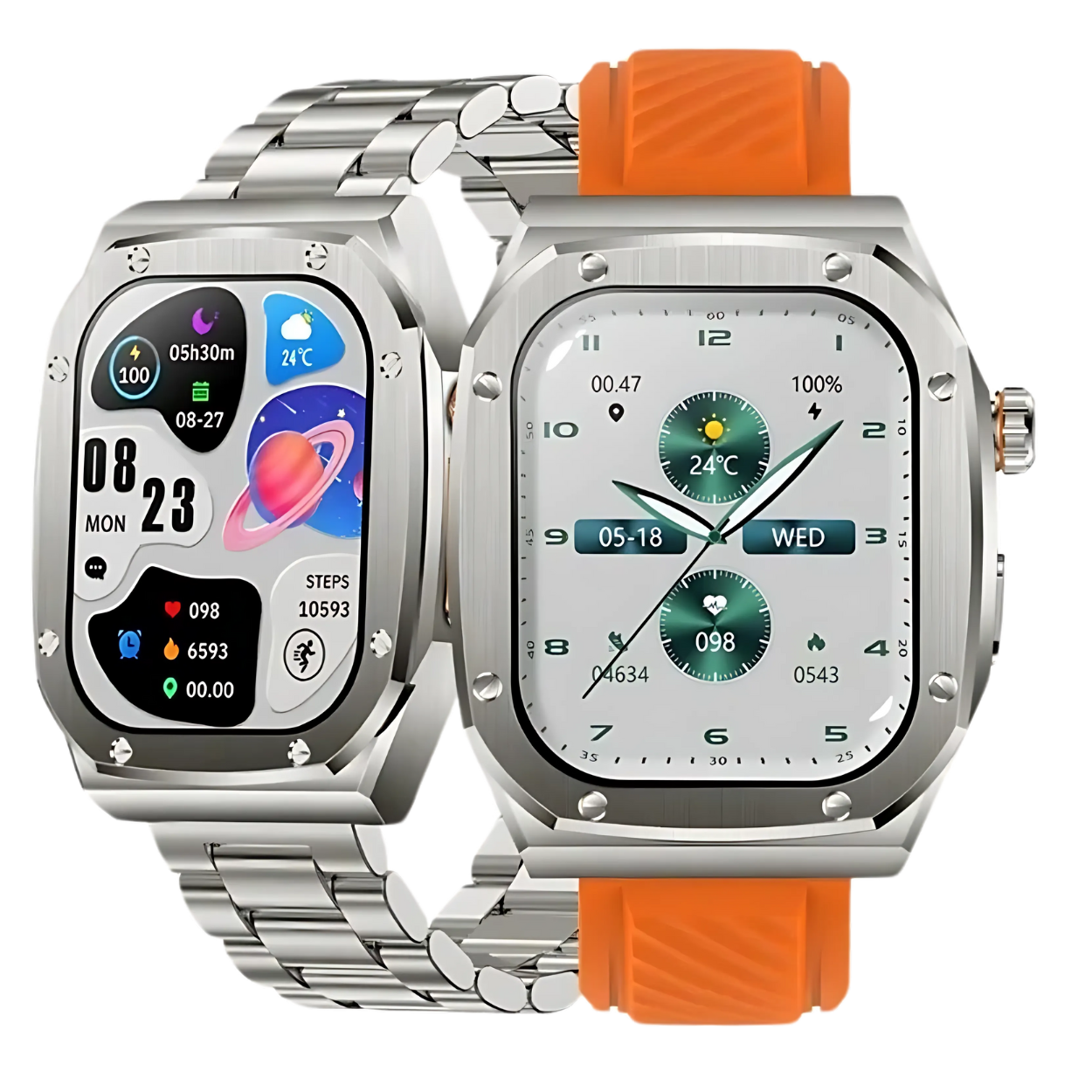 Ceas Barbati Smartwatch 2.1 JohnTerra® Portocaliu