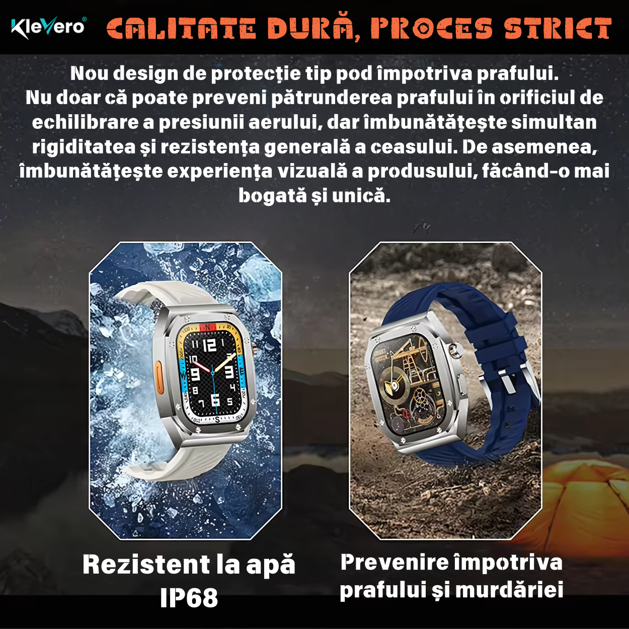 Ceas Barbati Smartwatch 2.1 JohnTerra® Negru