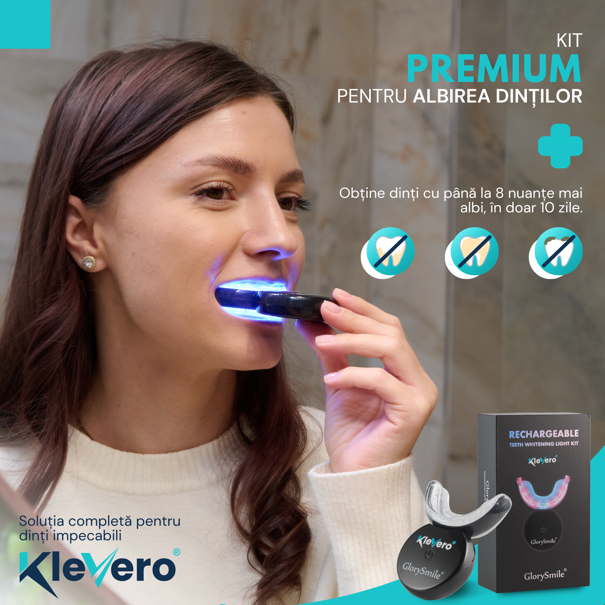 Kit Premium pentru Albirea Dintilor