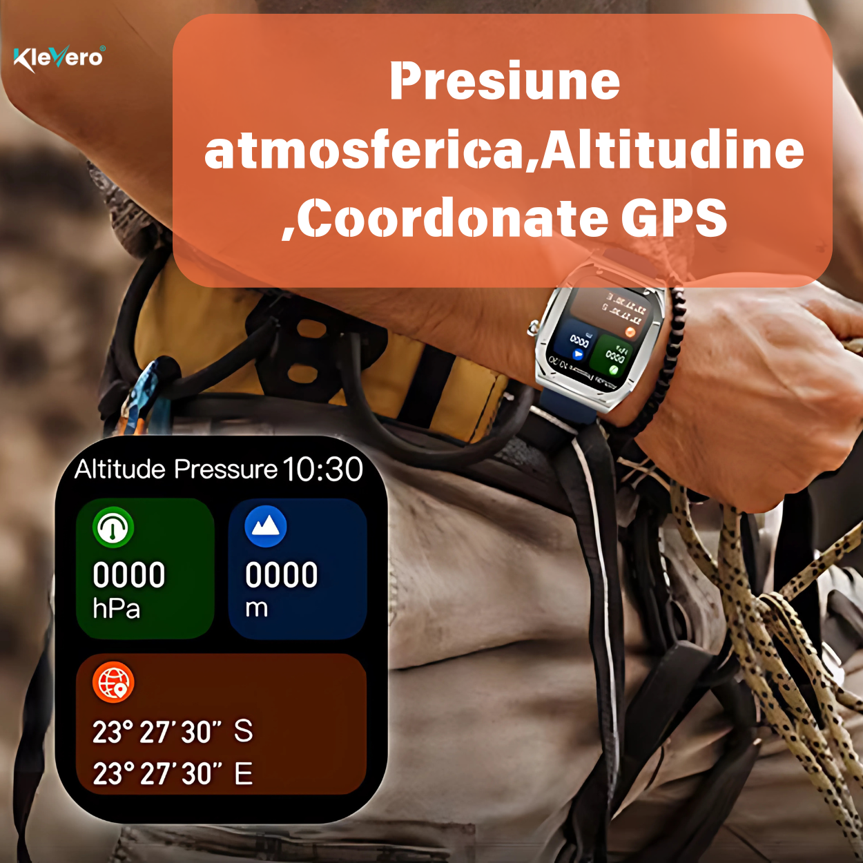 Ceas Barbati Smartwatch 2.1 JohnTerra® Negru