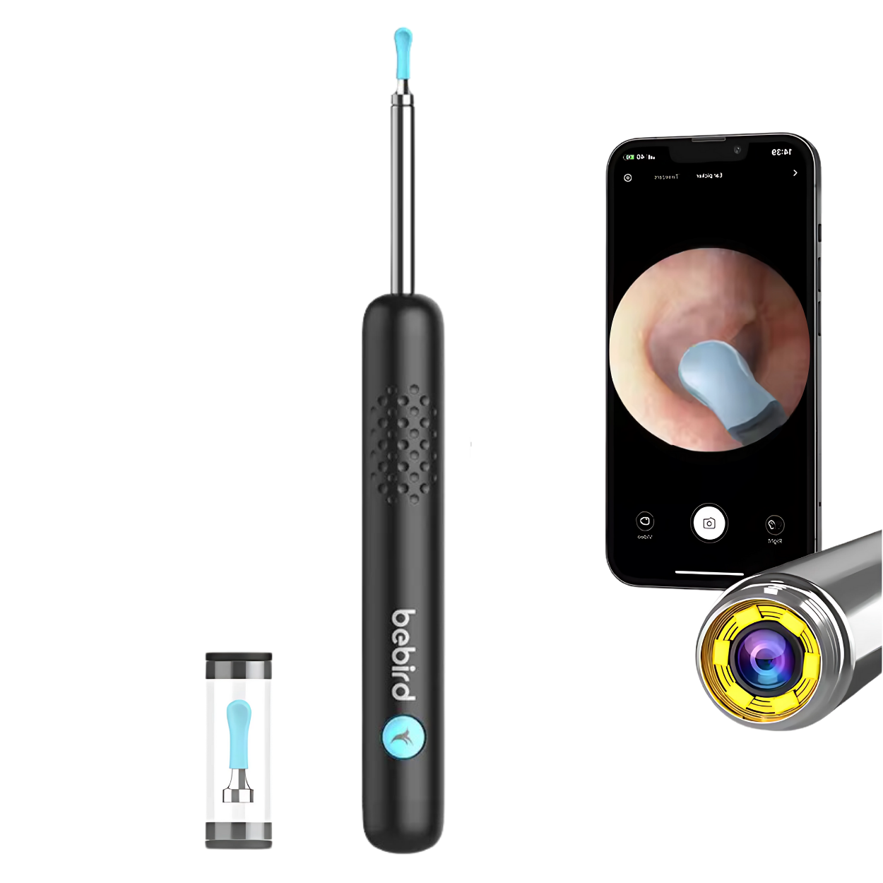 Aparat Profesional pentru Curatarea Urechilor cu Camera 360° HD