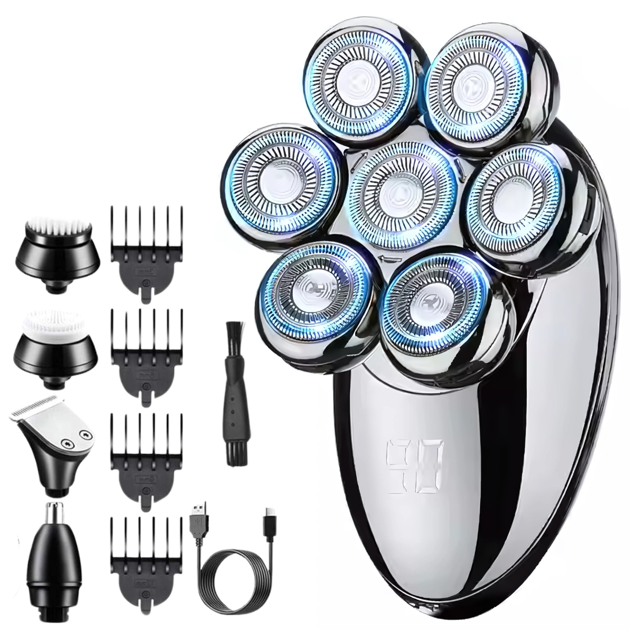 Aparat de Ras 7D pentru Barbati 5 in 1 JohnTerra