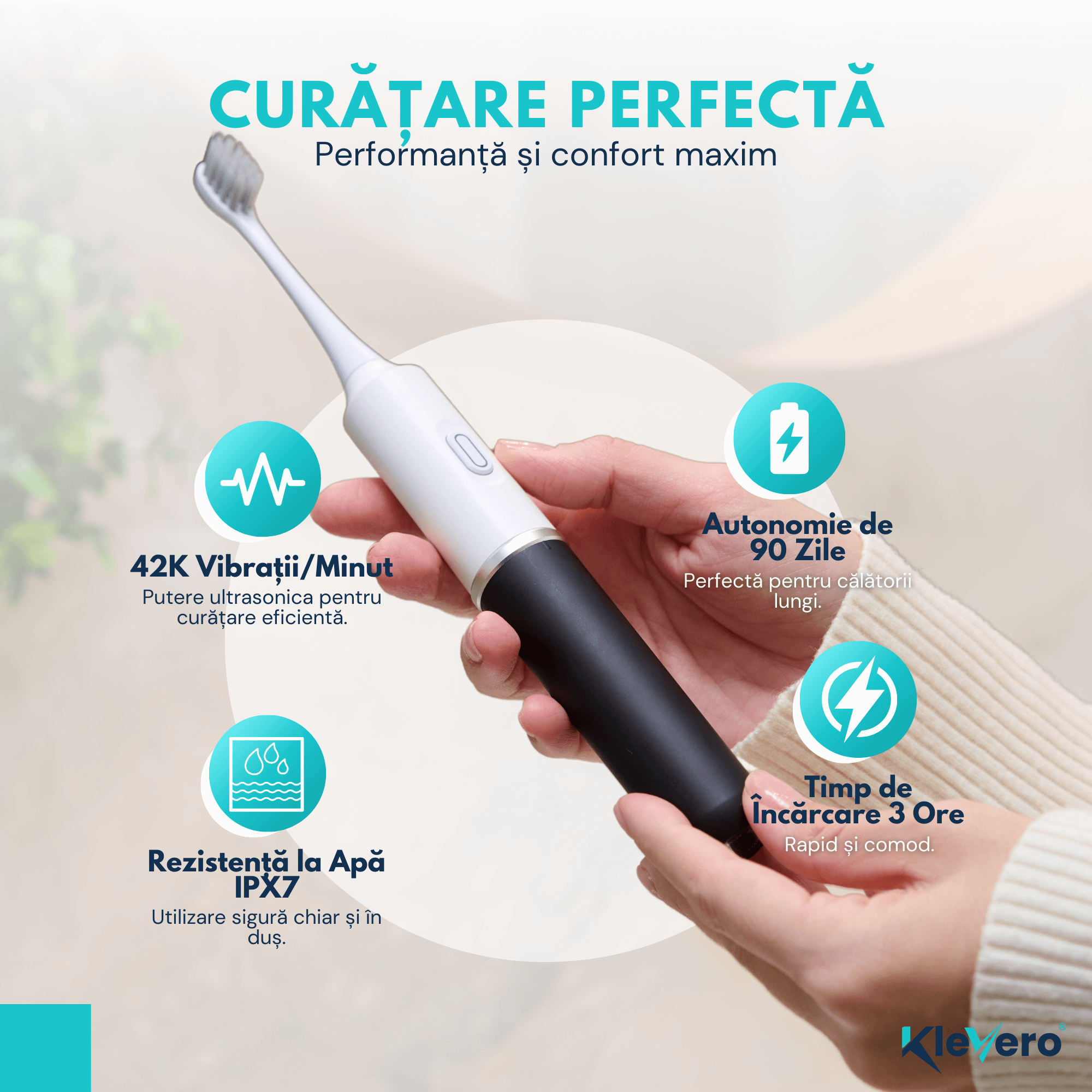 Periuta de Dinti Electrica Ultrasonica