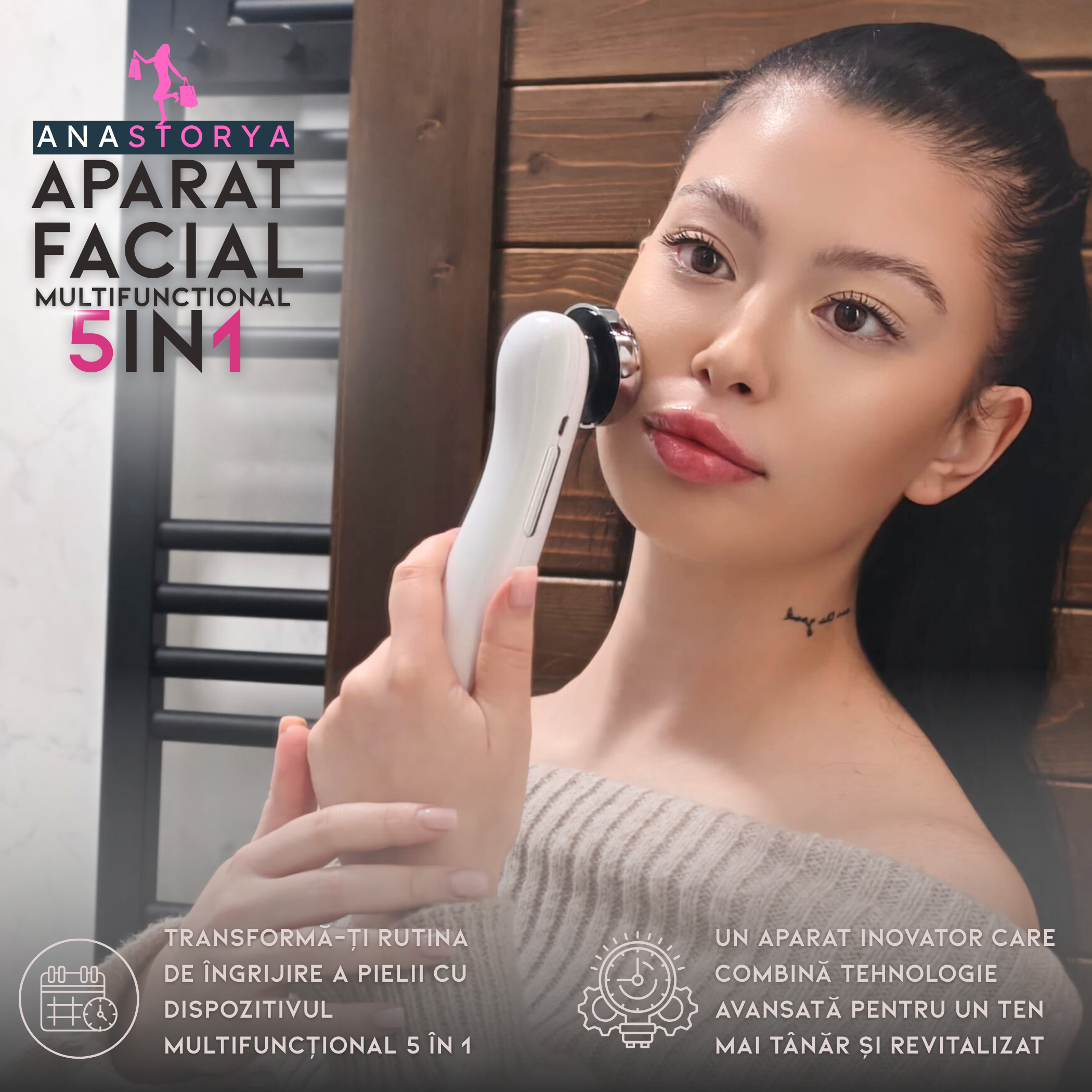 Aparat Facial Multifunctional 5 in 1 AnaStorya