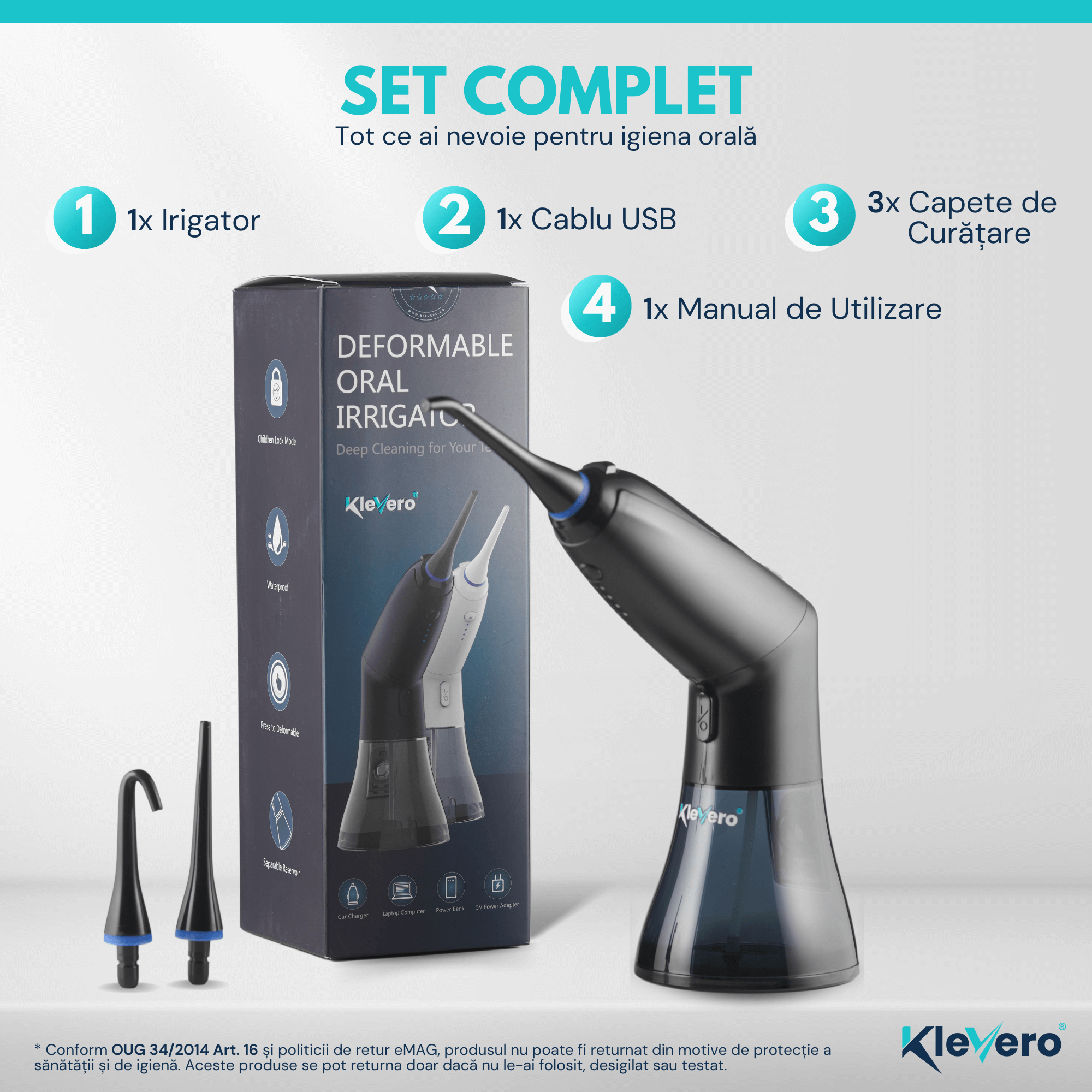 Irigator Bucal Profesional Deformabil KleVero