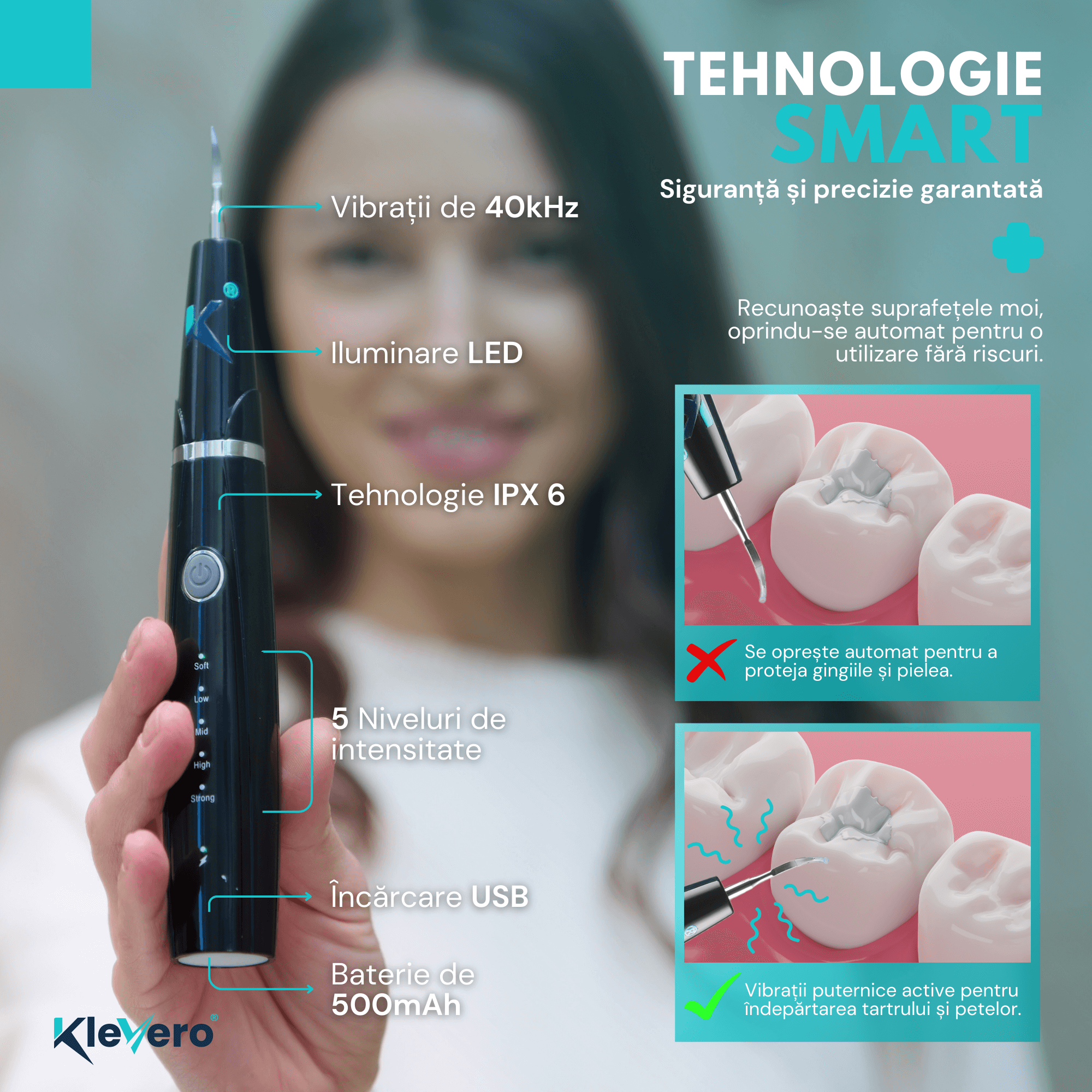 Aparat pentru Detartraj Ultrasonic KleVero