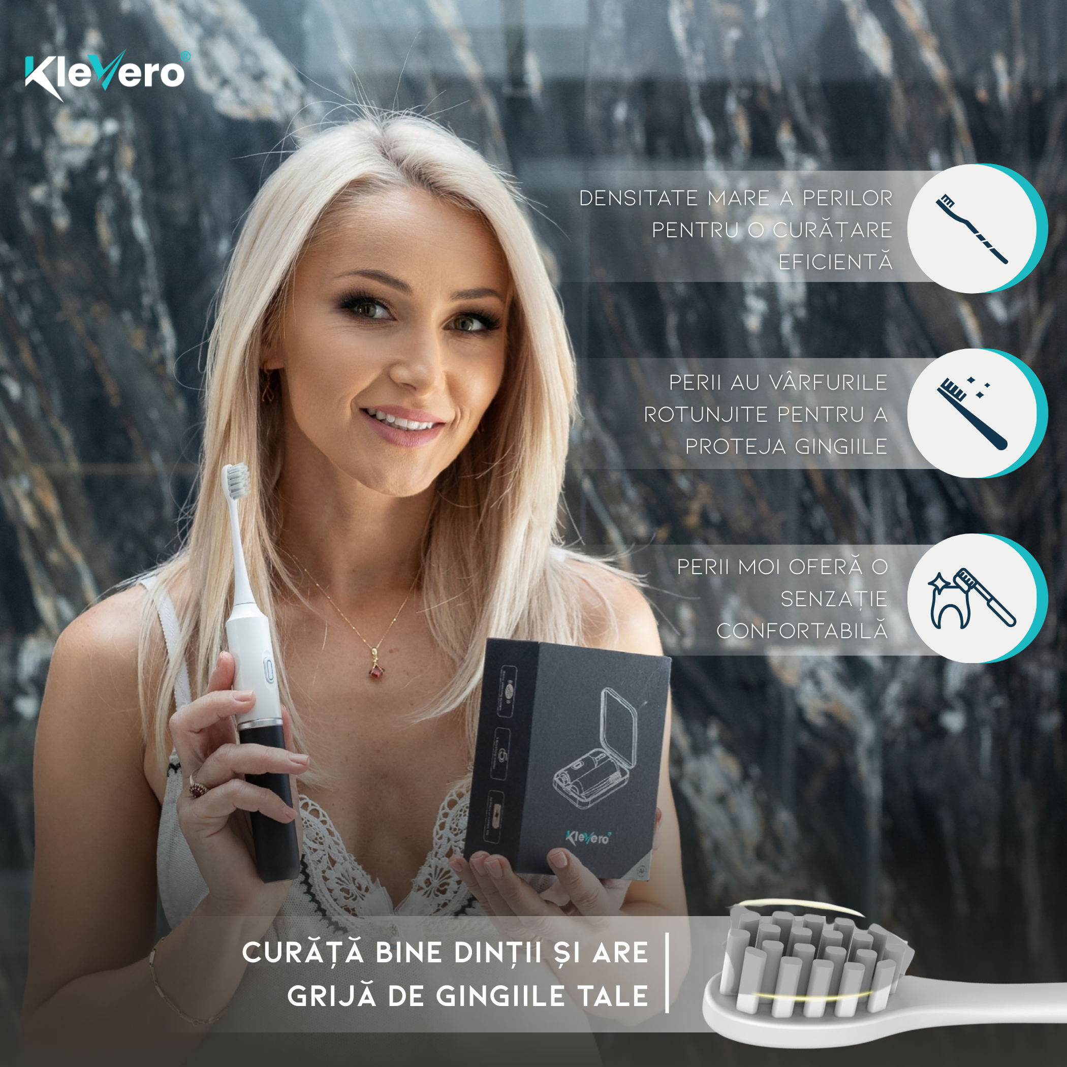 Periuta de Dinti Electrica Ultrasonica KleVero