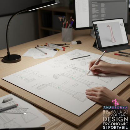 4 in 1 rotating facial care device with red light 