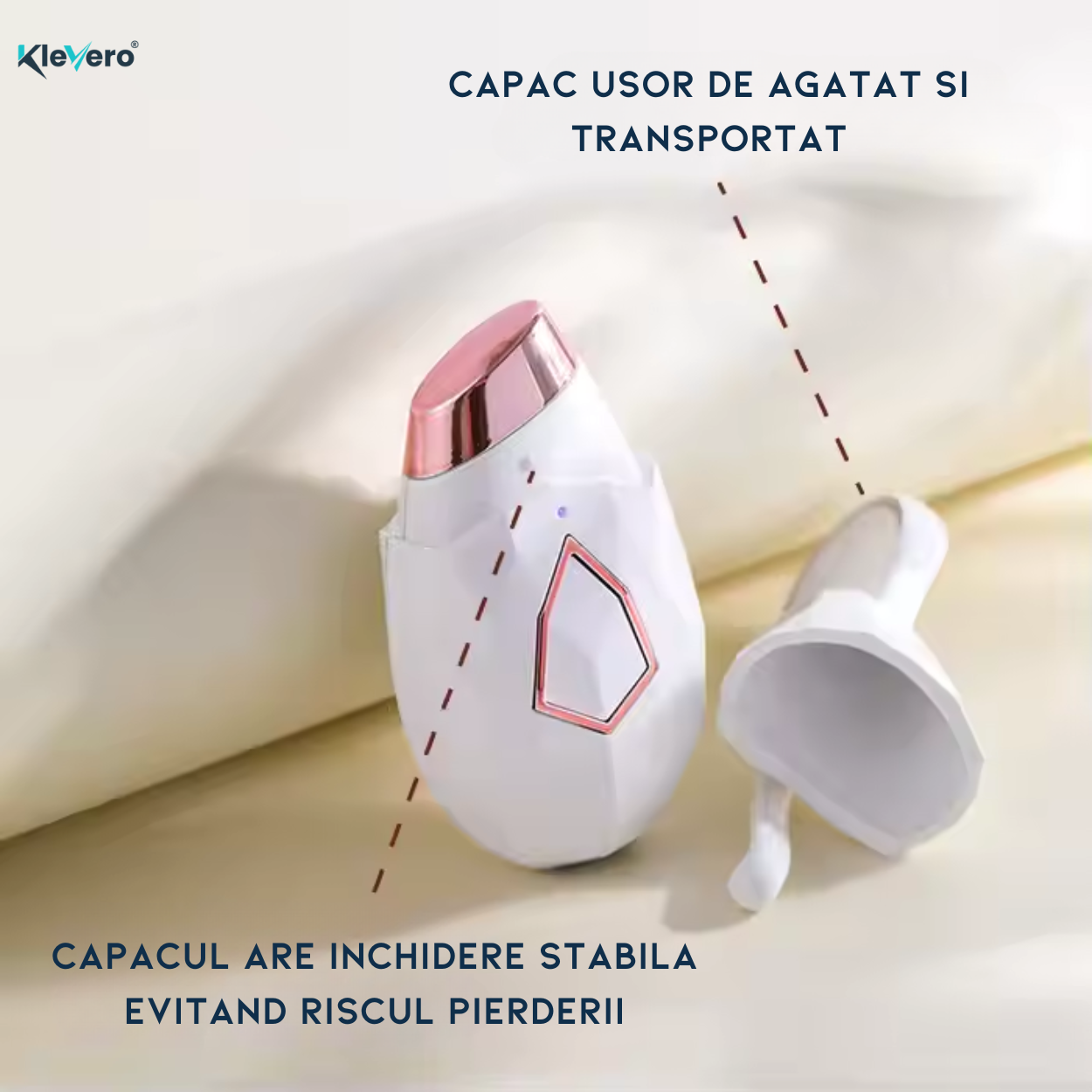 Aparat ingrijire faciala pentru ingrijirea ochilor Klevero, 4 in 1, anti-rid, anti-pungi sub ochi, lifting facial