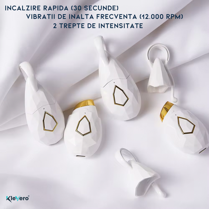 Aparat ingrijire faciala pentru ingrijirea ochilor Klevero, 4 in 1, anti-rid, anti-pungi sub ochi, lifting facial