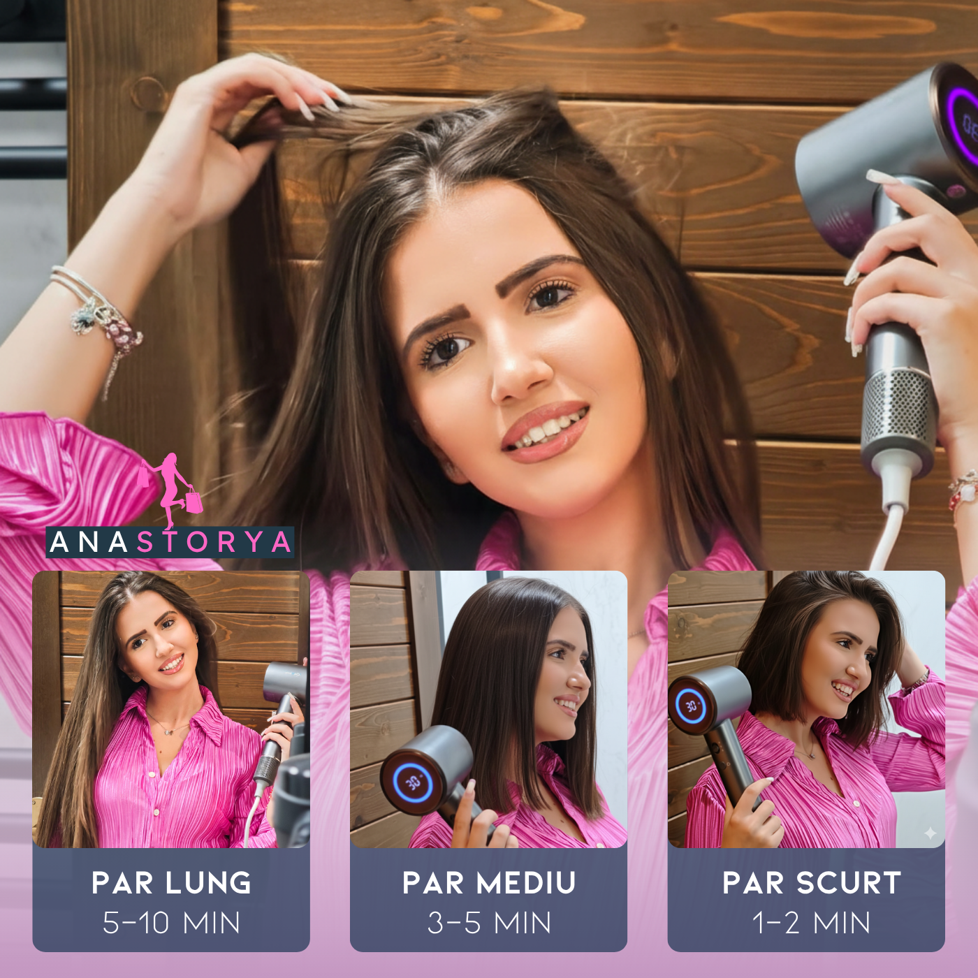 Uscator de Par Inteligent AnaStorya – Ecran Digital LCD