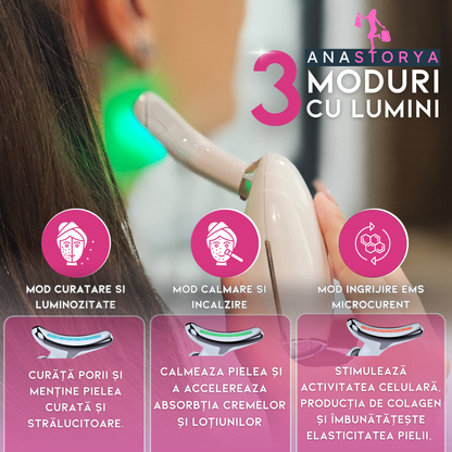 Device for Reducing Facial Wrinkles and Caring for the Neck Area Klevero 