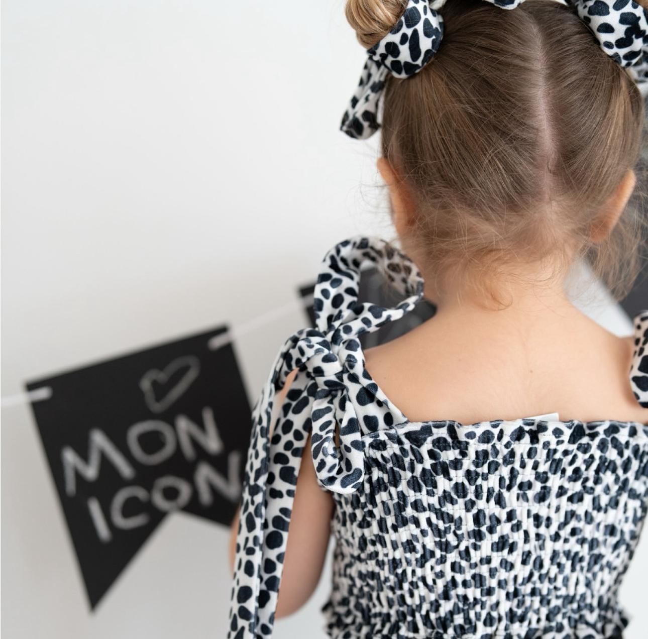 Set Dalmațian pentru fete MON ICONE – Top + Pantalon, fabricat în Turcia