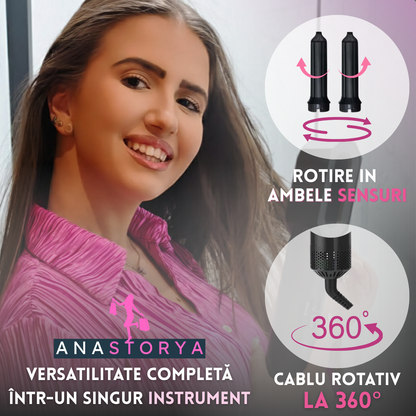 Perie Electrica cu aer cald 5 IN 1, Motor 1000W AnaStorya