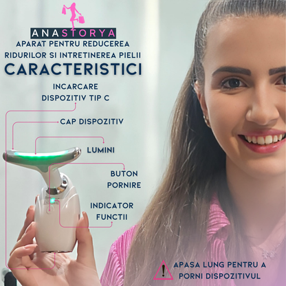 Device for Reducing Facial Wrinkles and Caring for the Neck Area Klevero 