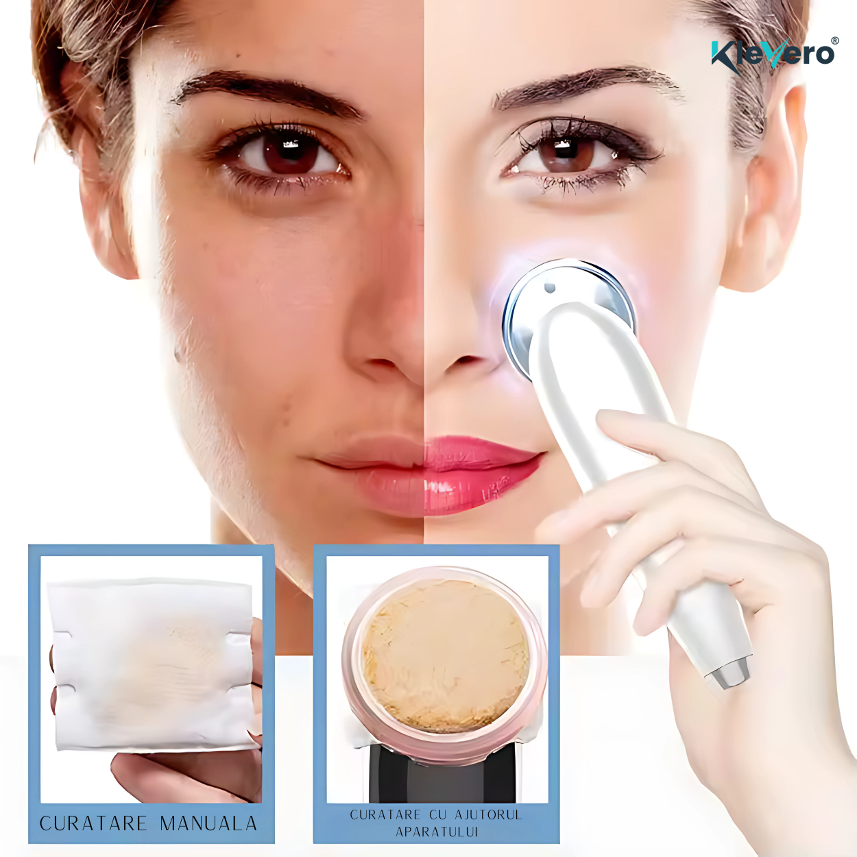 Aparat profesional 7 in 1 pentru tratament facial si intinerirea pielii Klevero®