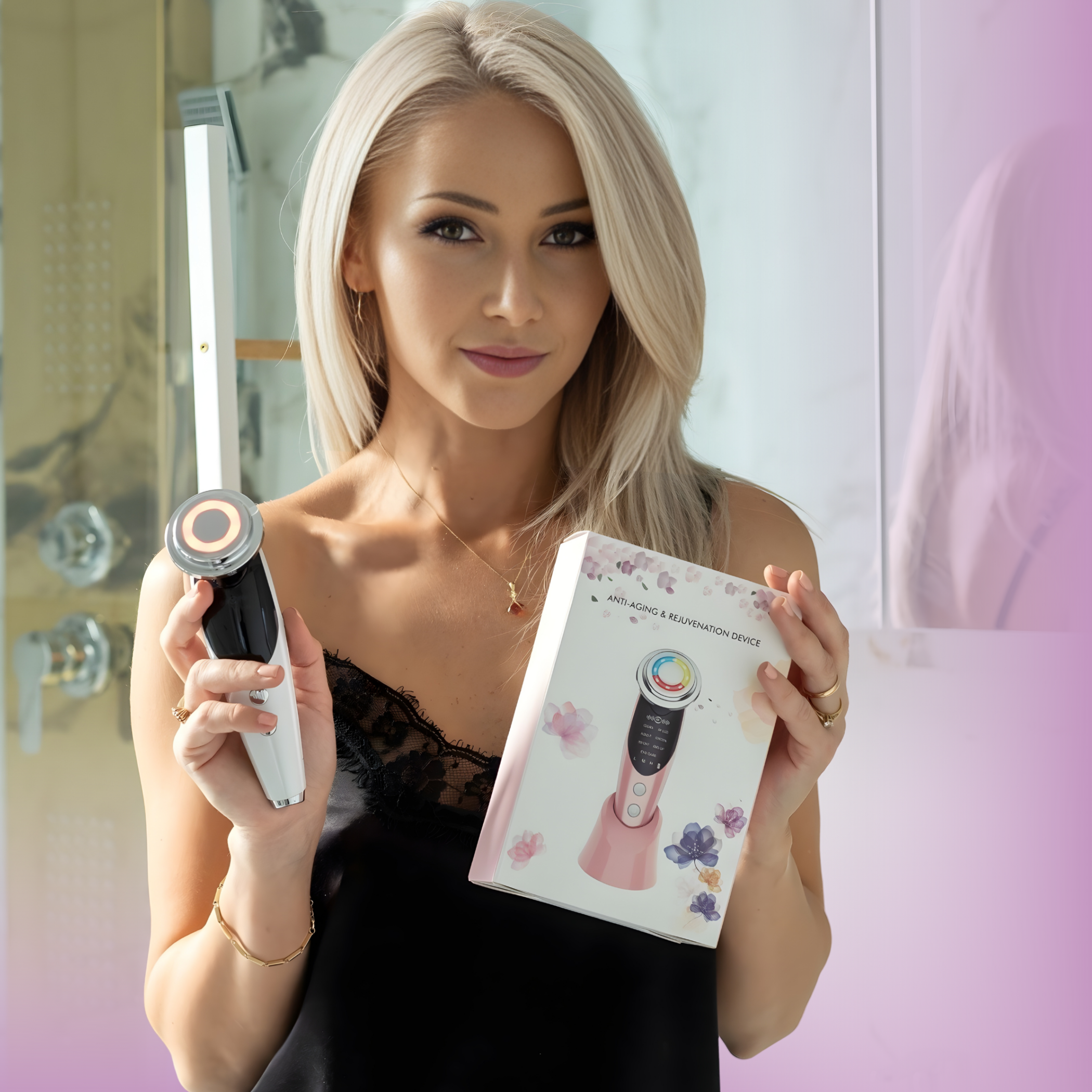 Klevero® 7-in-1 professional facial treatment and skin rejuvenation device 