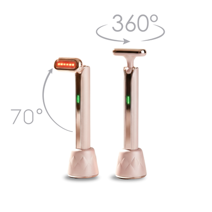 4 in 1 rotating facial care device with red light 