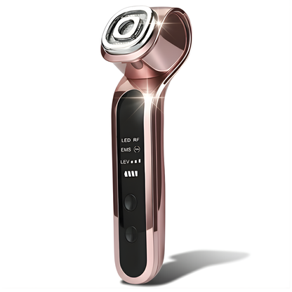 Klevero 7 in 1 Facial Device, with LED, RF and EMS Therapy – Rejuvenation, Lifting and Acne Treatment 